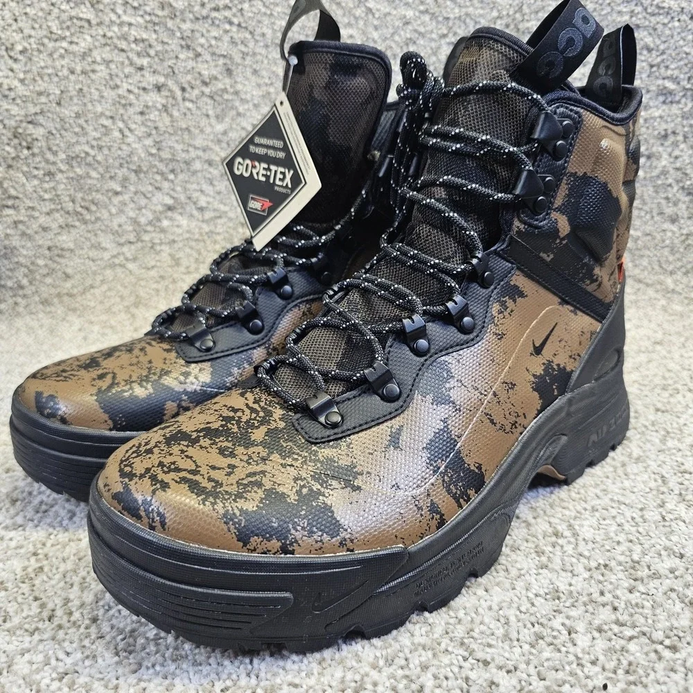 NEW Nike ACG Zoom Gaiadome GORE-TEX Men's Size 11 Black Brown IB2328-200‎ Camo